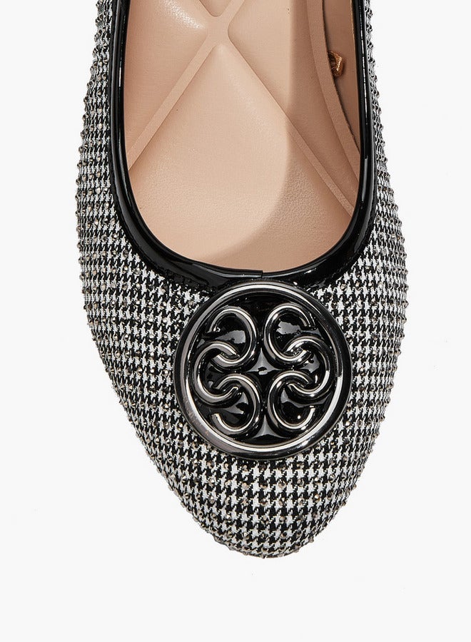 Celeste Women Logo Accent Block Heel Pumps - Image 4